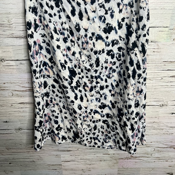 One clothing white black leopard print mini skirt size medium - Picture 5 of 7